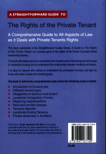 A Straightforward Guide to the Rights of the Private Tenant