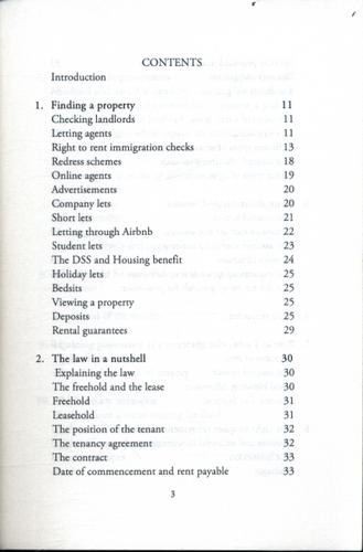 A Straightforward Guide to the Rights of the Private Tenant 4 A Straightforward Guide to the Rights of the Private Tenant