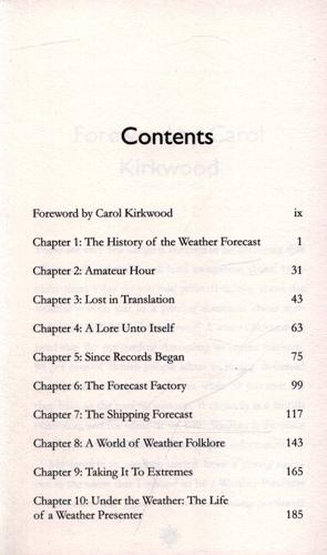 And Now, the Weather...