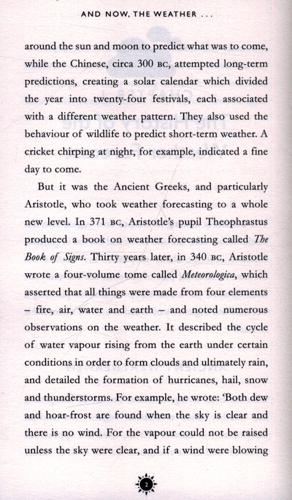 And Now, the Weather...