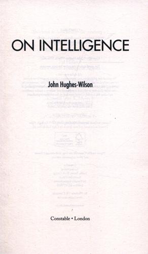 On Intelligence 3 On Intelligence