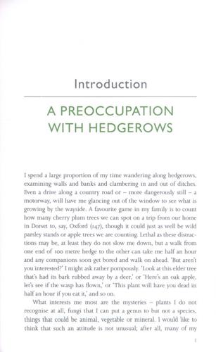 A Natural History of the Hedgerow and Ditches, Dykes and Dry Stone Walls 5 A Natural History of the Hedgerow and Ditches, Dykes and Dry Stone Walls