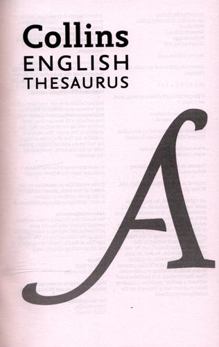 Collins English Thesaurus 3 Collins English Thesaurus