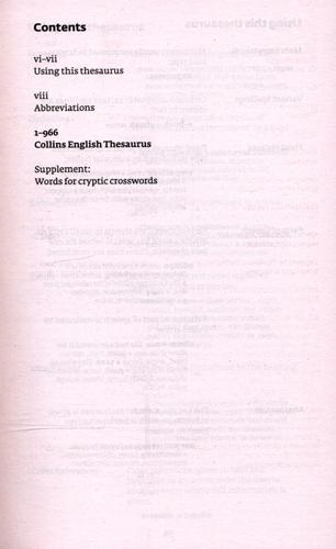 Collins English Thesaurus 4 Collins English Thesaurus
